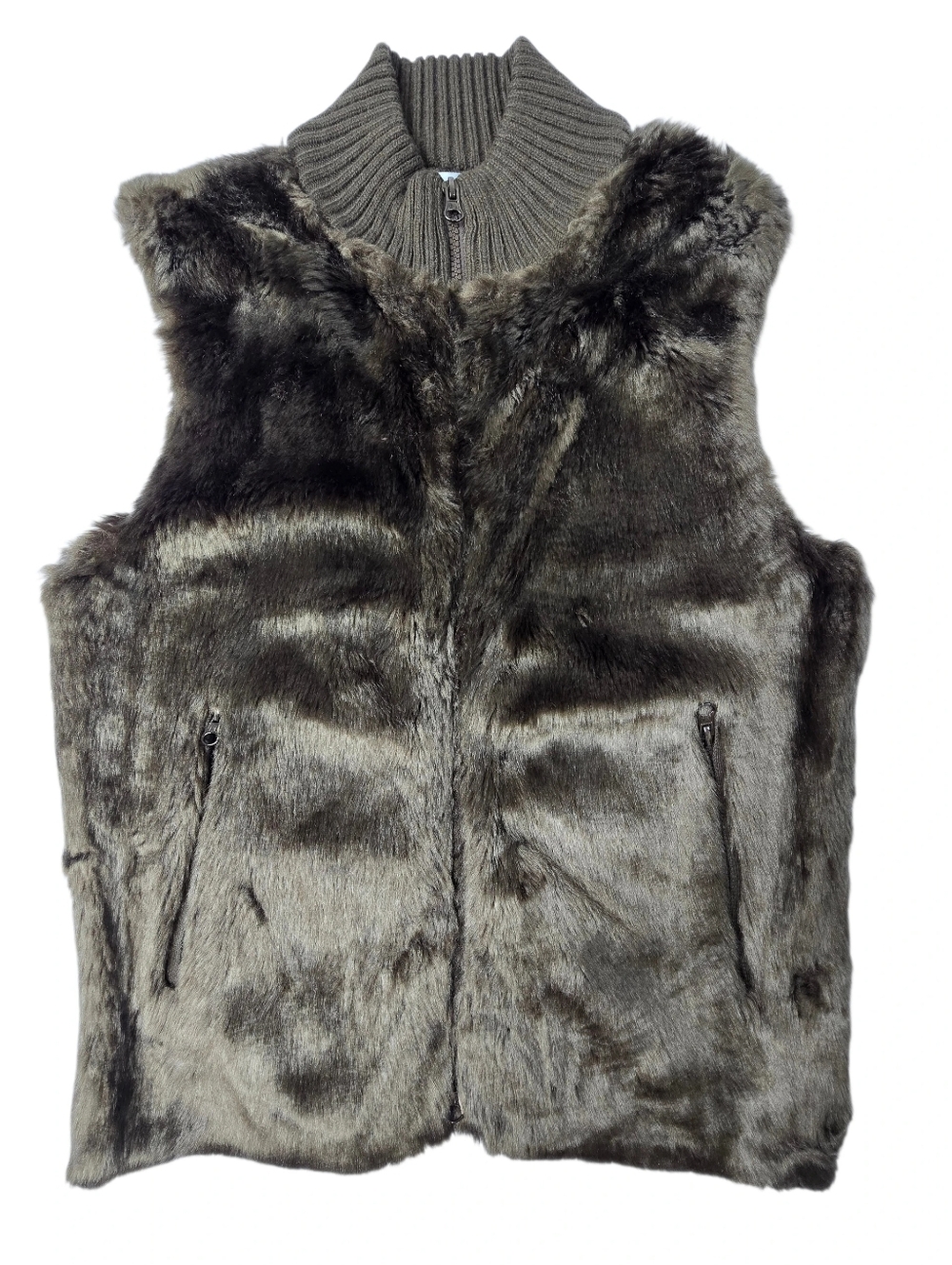 Passports brand faux fur vest